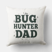 バグハンターパパピロー最高の-パパギフトアイディア クッション (裏面)