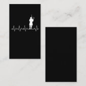 バグパイパーハートビートミュージシャンバグパイプ 名刺 (正面/裏面)