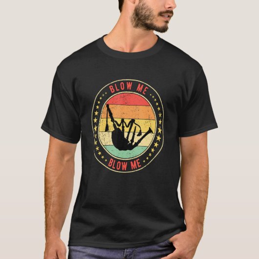 バグパイプのバグパイ吹プミー Tシャツ (正面)