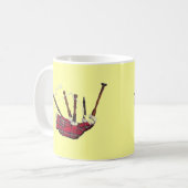 バグパイプのマグ コーヒーマグカップ (正面左)