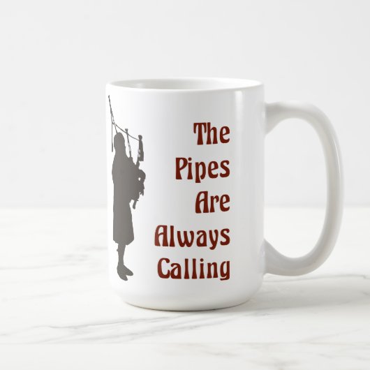 バグパイプのマグ-管は常に呼んでいます マグカップ (右)