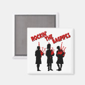 バグパイプの中のロックイン マグネット (正面/裏面)