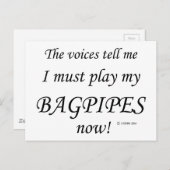 バグパイプの声は必然遊 ポストカード (正面/裏面)