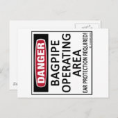 バグパイプの操作領域 ポストカード (正面/裏面)