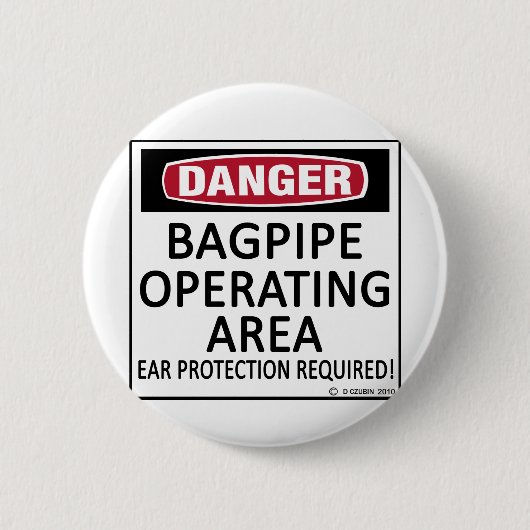 バグパイプの操作領域 缶バッジ (正面)