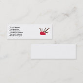 バグパイプの楽器 スキニー名刺 (正面/裏面)