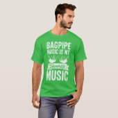 バグパイプの音楽が大好き - バグパイプの音楽 Tシャツ (正面フル)