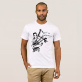 バグパイプの風笛吹奏者のセントパトリックの日のケルト人音楽 Tシャツ (正面フル)