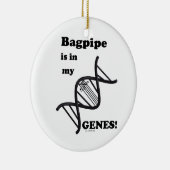バグパイプは私の遺伝子にある セラミックオーナメント (右)