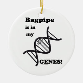 バグパイプは私の遺伝子にある セラミックオーナメント