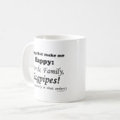 バグパイプは私を幸せにする コーヒーマグカップ (正面左)