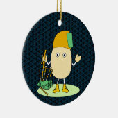 バグパイプエッグヘッド セラミックオーナメント (右)