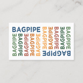 バグパイプカラフルかわいい 名刺