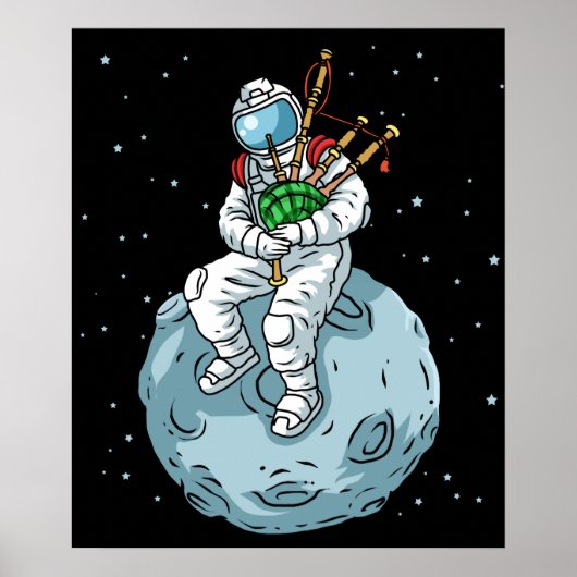 バグパイプギフトメンスコティッシュバグパイプミュージックバグパイプ ポスター (正面)