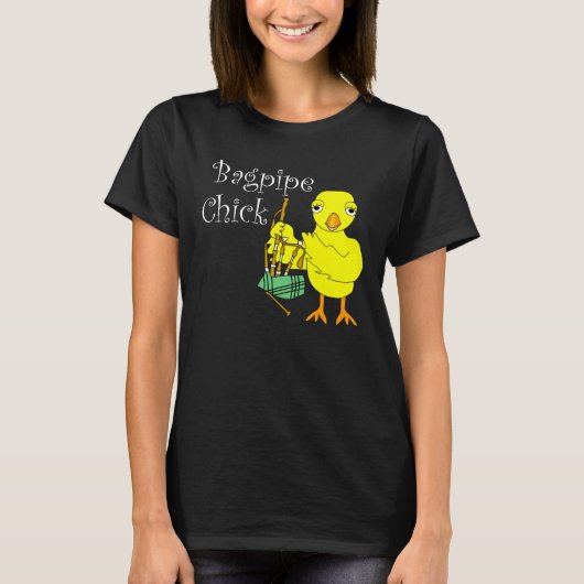 バグパイプシック文字 Tシャツ (正面)