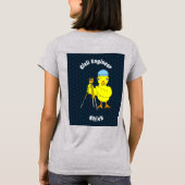 バグパイプシック文字 Tシャツ (裏面)