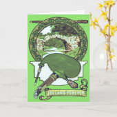 バグパイプシリーラーヒシャムロックストーンブリッジ カード (黄色い花)