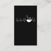 バグパイプハートビートミュージシャンバグパイププレーヤー 名刺 (正面)