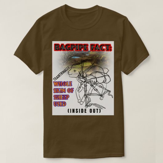 バグパイプファクト8 Tシャツ (デザイン正面)