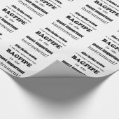 バグパイプ最も重要な楽器 ラッピングペーパー (角)