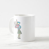 バグパイプ演奏 コーヒーマグカップ (正面左)