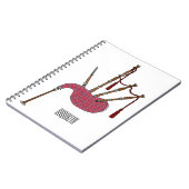 バグパイプ漫画イラストレーション ノートブック (左側)