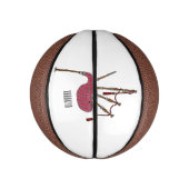 バグパイプ漫画イラストレーション ミニバスケットボール (縦)