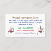 バグパイプ漫画イラストレーション 名刺 (正面)