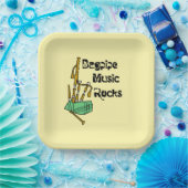 バグパイプ音楽の岩 ペーパープレート (パーティー)