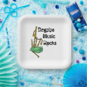 バグパイプ音楽の岩 ペーパープレート (パーティー)