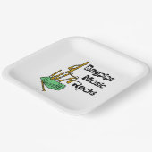 バグパイプ音楽の岩 ペーパープレート (傾斜あり)