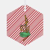 バグパイプ ガラスオーナメント (裏面)