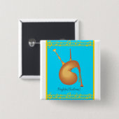 バグパイプ 缶バッジ (正面&裏面)