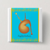 バグパイプ 缶バッジ (正面)