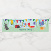 バグパーティーかわいいカラフルバグジュース ペットボトルラベル (シングルラベル)