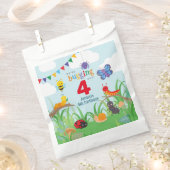 バグパーティー誕生日かわいい フェイバーバッグ (クリップ留めされた状態)