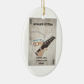バグヘッドギタークリスマスツリーの装飾 セラミックオーナメント (右)