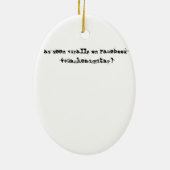 バグヘッドギタークリスマスツリーの装飾 セラミックオーナメント (裏面)