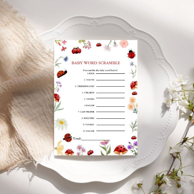 バグベビー単語スクランブル赤ちゃんシャワーゲーム (クリエイターアップロード済み)