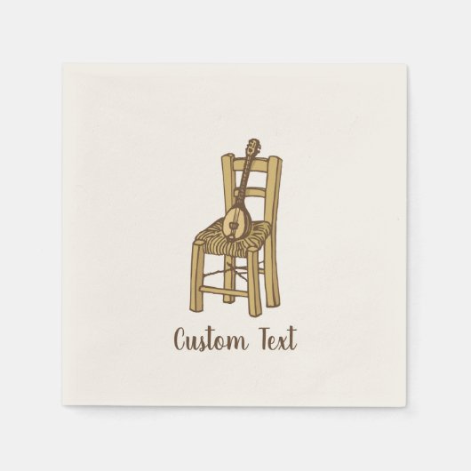 バグラマオンチェア スタンダードカクテルナプキン (正面)