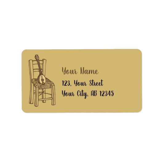 バグラマオンチェア ラベル (正面)