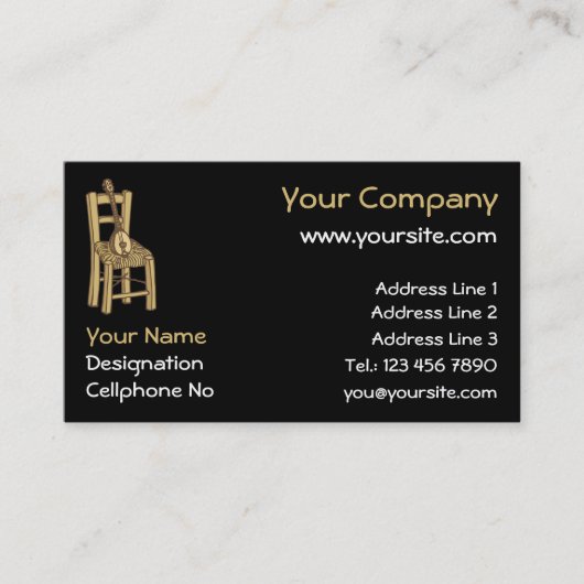 バグラマオンチェア 名刺 (正面)