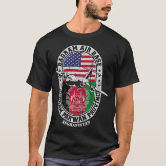 バグラム空軍基地の飛行場USAFアフガニスタン保険料 Tシャツ