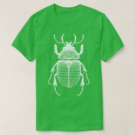 バグワイヤーフレームデザイン Tシャツ (デザイン正面)