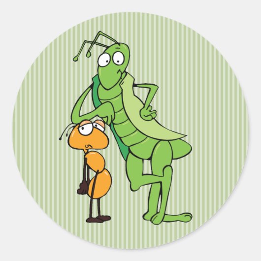 バグ仲間 ラウンドシール (正面)