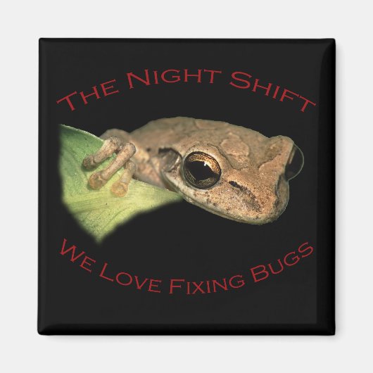 バグ修正が大好き マグネット (正面)