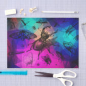 バグ多彩付きプリズム 薄葉紙 (クラフト)