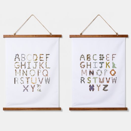 バグ子供部屋アルファベットデコール – Cute Kids子供部屋 吊り下げ型タペストリー (ダブル)