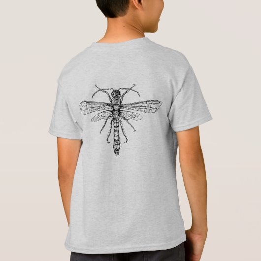 バグ愛好家のTシャツ子供へ Tシャツ (裏面)