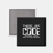 バグ書のないプログラマコード マグネット (正面/裏面)